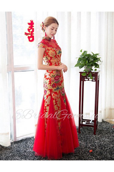 Trumpet / Mermaid High Neck Evening / Prom Dress