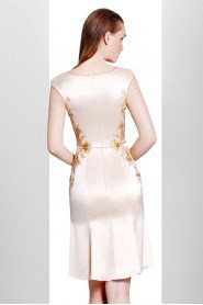 Sheath / Column Scoop Evening / Prom Dress