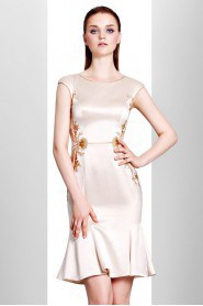 Sheath / Column Scoop Evening / Prom Dress