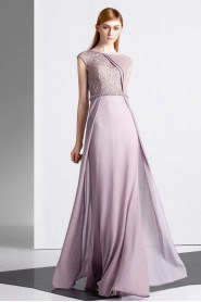 Sheath / Column Scoop Evening / Prom Dress with Beading