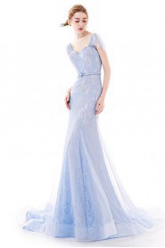 Trumpet / Mermaid Strapless Evening / Prom Dress with Rhinestone