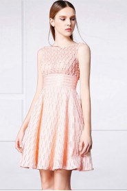 A-line Scoop Evening / Prom Dress with Beading