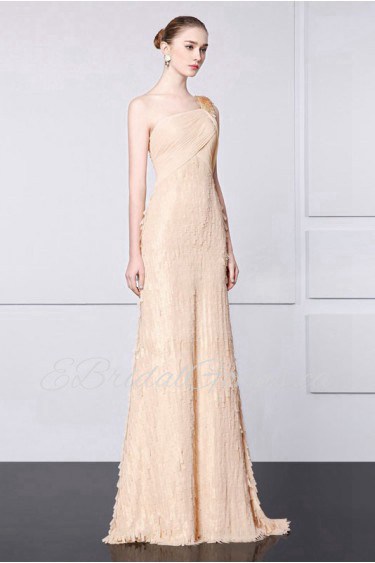 Trumpet / Mermaid One Shoulder Evening / Prom Dress