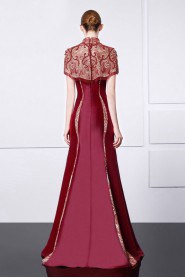 Trumpet / Mermaid High Neck Evening / Prom Dress with Embroidery