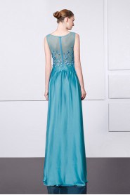 Sheath / Column Scoop Evening / Prom Dress with Rhinestone