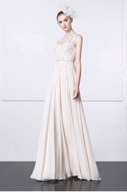 Sheath / Column Scoop Evening / Prom Dress with Rhinestone