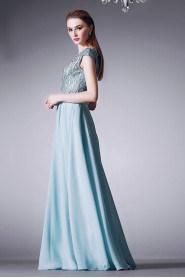 Sheath / Column Scoop Evening / Prom Dress with Beading