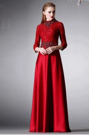 Sheath / Column High Neck Evening / Prom Dress with Beading