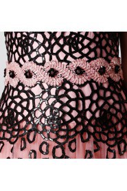 Sheath / Column Scoop Evening / Prom Dress with Rhinestone