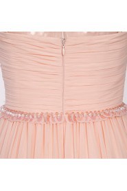 Sheath / Column Strapless Evening / Prom Dress with Beading