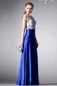 Sheath / Column Scoop Evening / Prom Dress with Beading