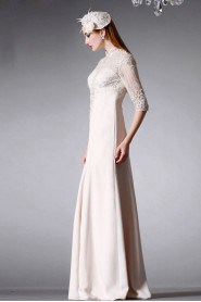 Sheath / Column High Neck Evening / Prom Dress