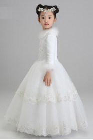 Long Sleeve Flower Girl Dress