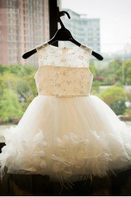 Lace A-line Flower Girl Dress