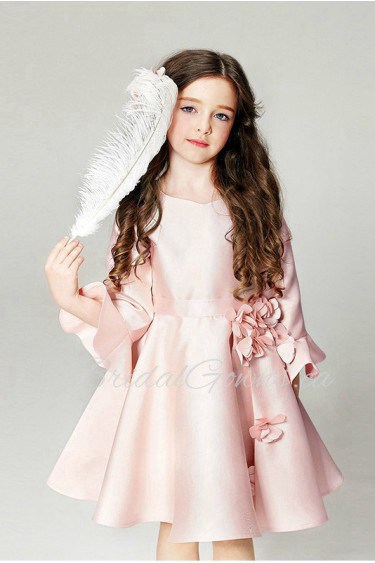 Long Sleeve A-line Flower Girl Dress