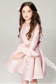 Long Sleeve A-line Flower Girl Dress