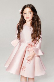 Long Sleeve A-line Flower Girl Dress