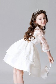 A-line Long Sleeve Flower Girl Dress