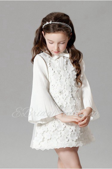 Long Sleeve A-line Flower Girl Dress