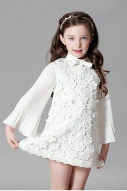 Long Sleeve A-line Flower Girl Dress