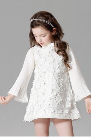 Long Sleeve A-line Flower Girl Dress