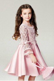 Long Sleeve A-line Flower Girl Dress