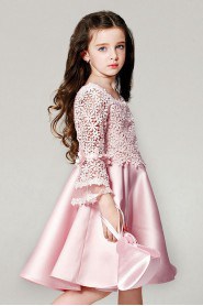 Long Sleeve A-line Flower Girl Dress