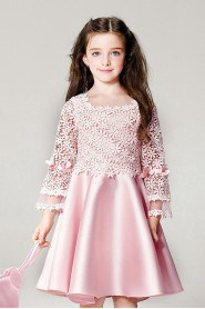 Long Sleeve A-line Flower Girl Dress