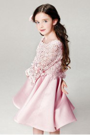 Long Sleeve A-line Flower Girl Dress