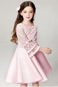 Long Sleeve A-line Flower Girl Dress