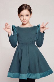 A-line Long Sleeve Flower Girl Dress