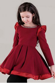 A-line Long Sleeve Flower Girl Dress