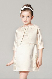 A-line Half Sleeve Flower Girl Dress