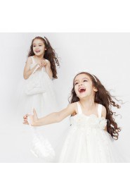 Tulle A-line Flower Girl Dress