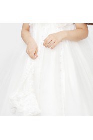 Tulle A-line Flower Girl Dress