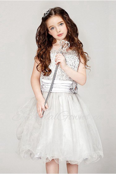 A-line Tulle Flower Girl Dress