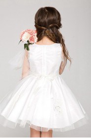 Lace A-line Long Sleeve Flower Girl Dress