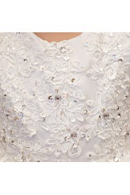 Long Sleeve Lace A-line Flower Girl Dress