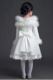 A-line Long Sleeve Flower Girl Dress