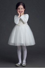 Long Sleeve A-line Flower Girl Dress