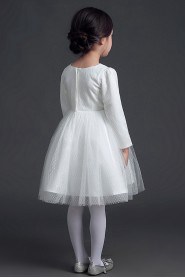 Long Sleeve A-line Flower Girl Dress