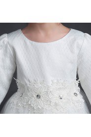 Long Sleeve A-line Flower Girl Dress