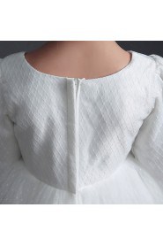 Long Sleeve A-line Flower Girl Dress