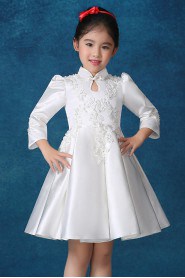 A-line Long Sleeve Flower Girl Dress