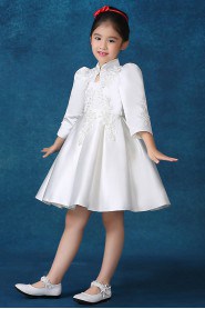 A-line Long Sleeve Flower Girl Dress