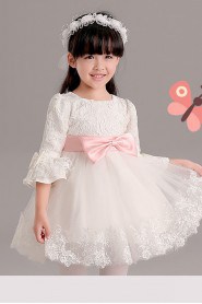 A-line Long Sleeve Flower Girl Dress