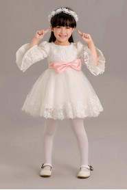 A-line Long Sleeve Flower Girl Dress