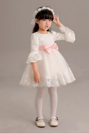 A-line Long Sleeve Flower Girl Dress