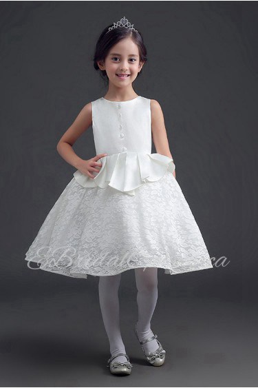 A-line Flower Girl Dress