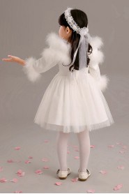 A-line Long Sleeve Flower Girl Dress